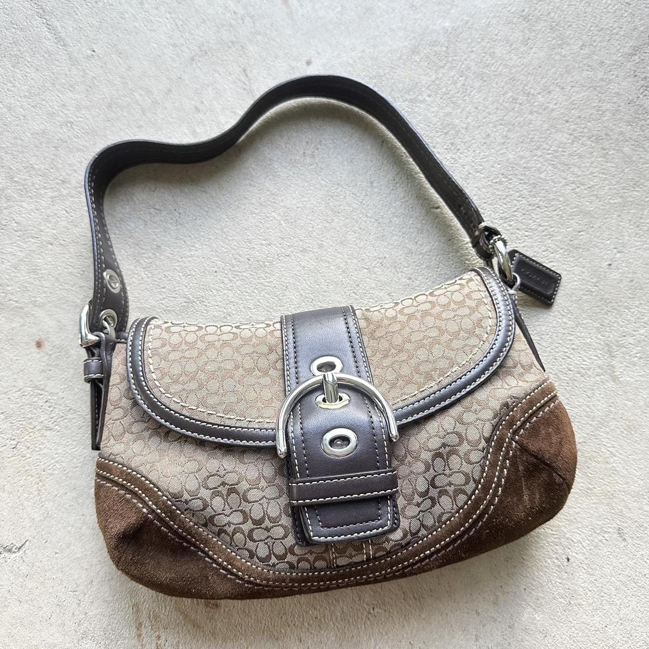 Vintage Y2K Coach Brown Mini Soho Shoulder Bag