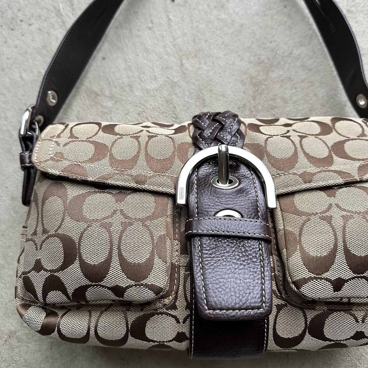 Vintage Y2K Coach Brown Square Soho Shoulder Bag