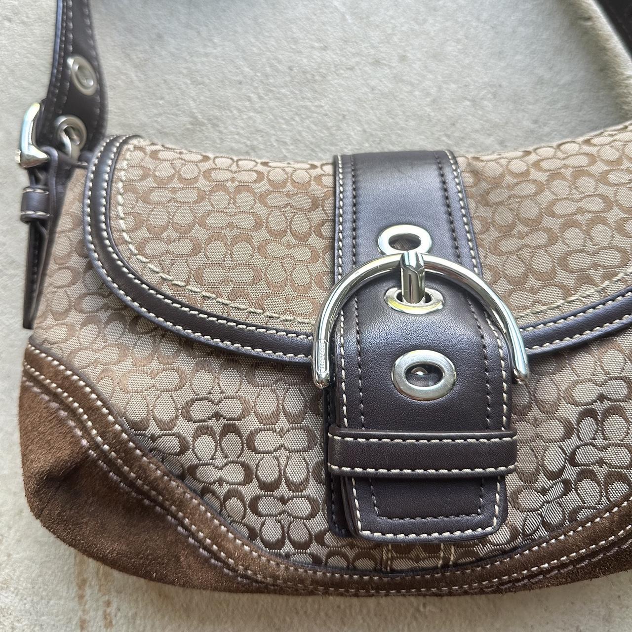 Vintage Y2K Coach Brown Mini Soho Shoulder Bag