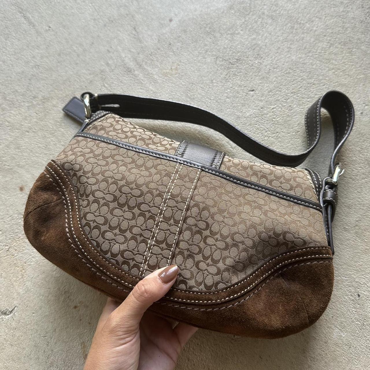 Vintage Y2K Coach Brown Mini Soho Shoulder Bag