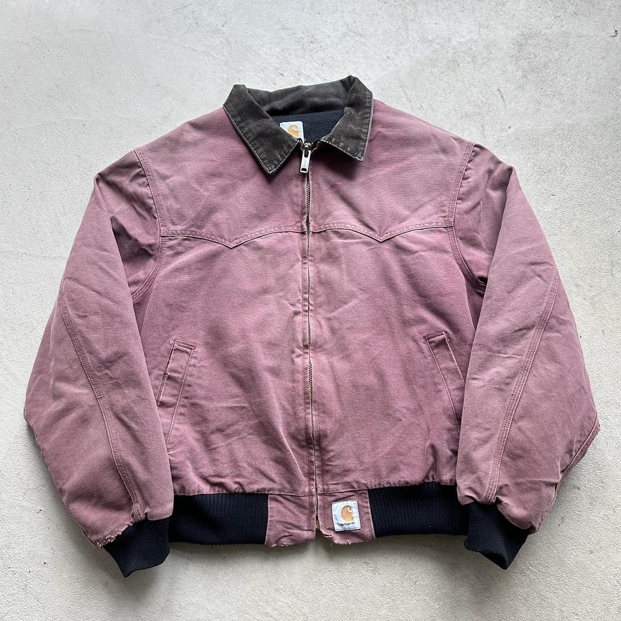 Rare Vintage Carhartt Faded Plum Santa Fe Jacket - XL