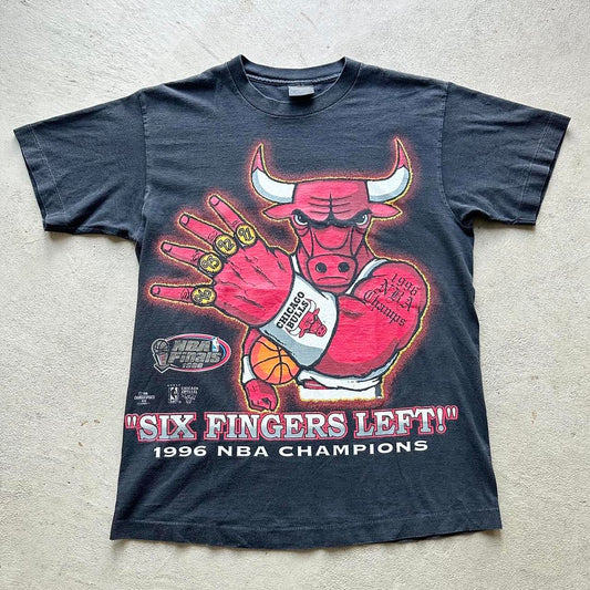 Rare Vintage 1996 MBA Champions Chicago Bulls T-Shirt - L