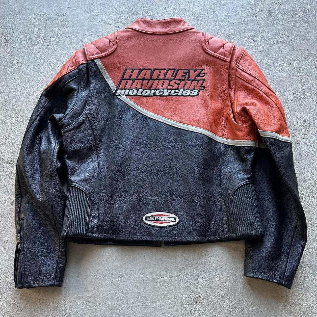 Vintage Harley Davidson Leather Motorcycle Jacket - L