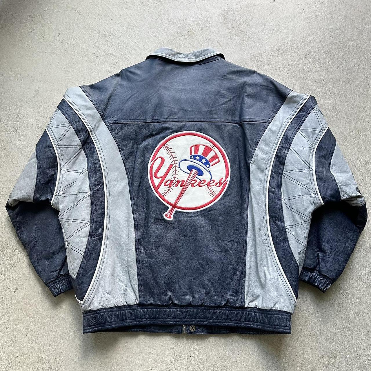 Vintage New York Yankees Starter Leather Jacket - XL