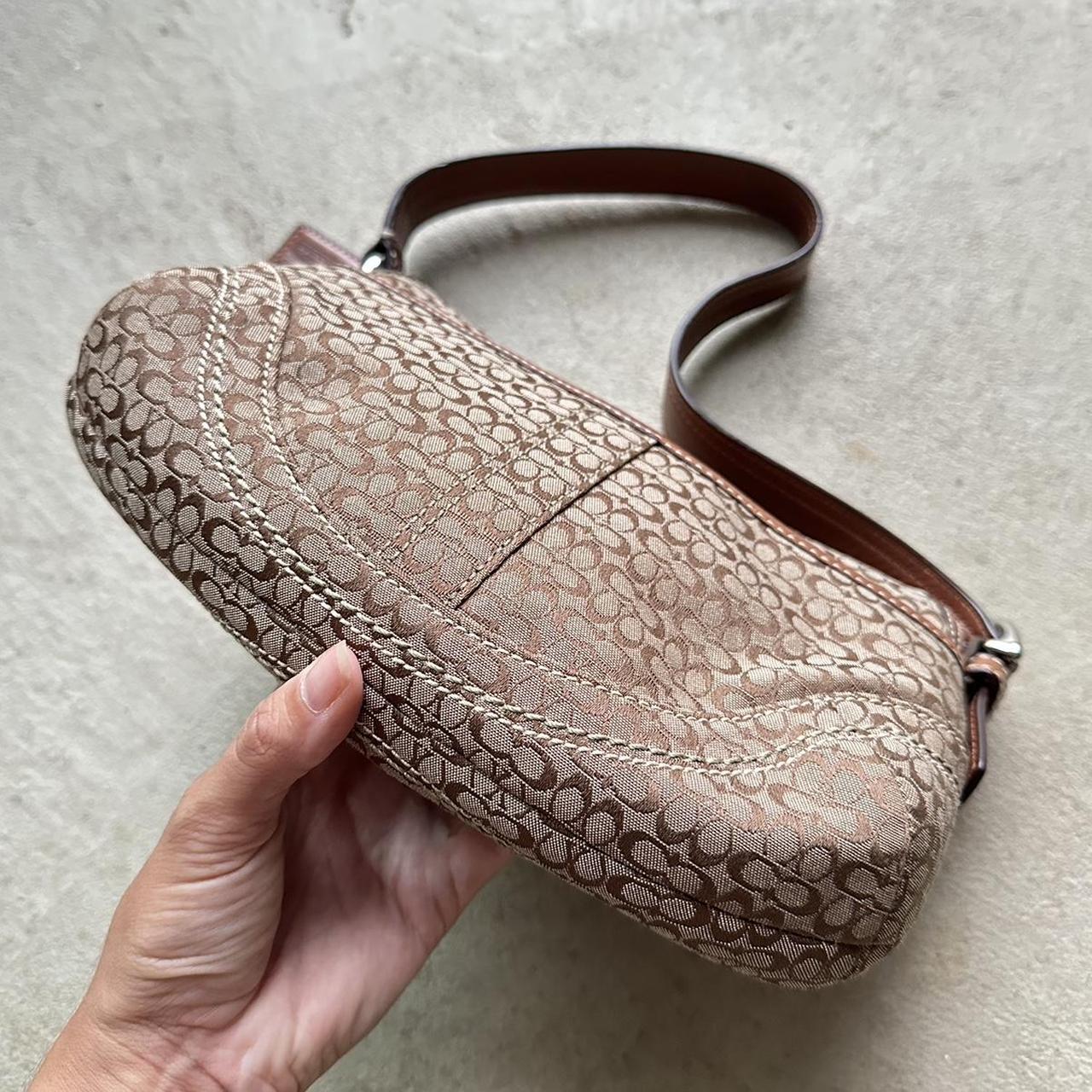 Vintage Y2K Coach Tan Mini Soho Shoulder Bag