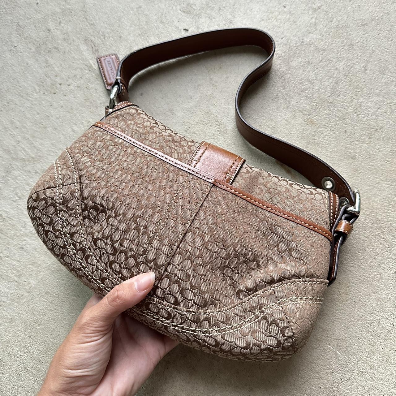 Vintage Y2K Coach Tan Mini Soho Shoulder Bag