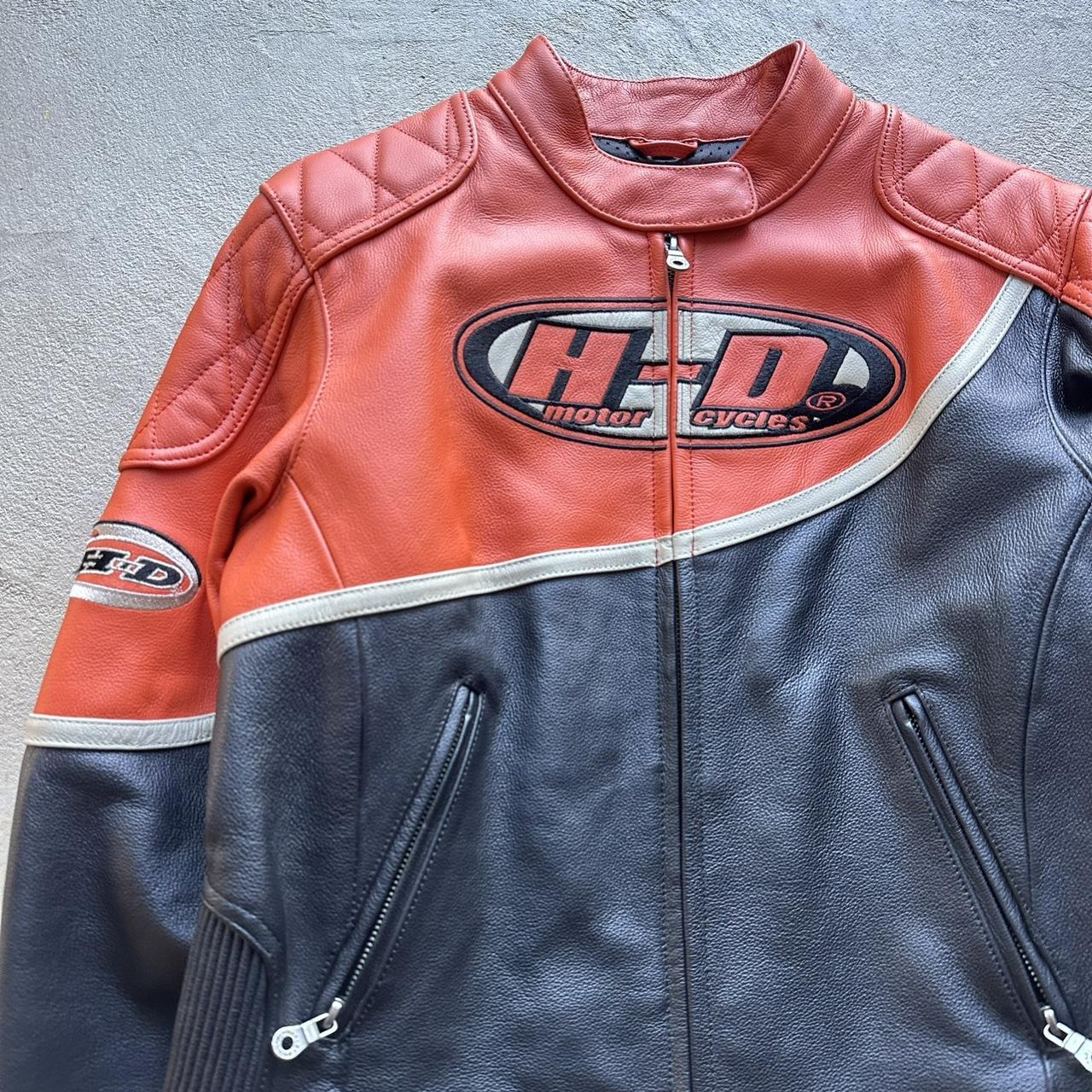 Vintage Harley Davidson Leather Motorcycle Jacket - L