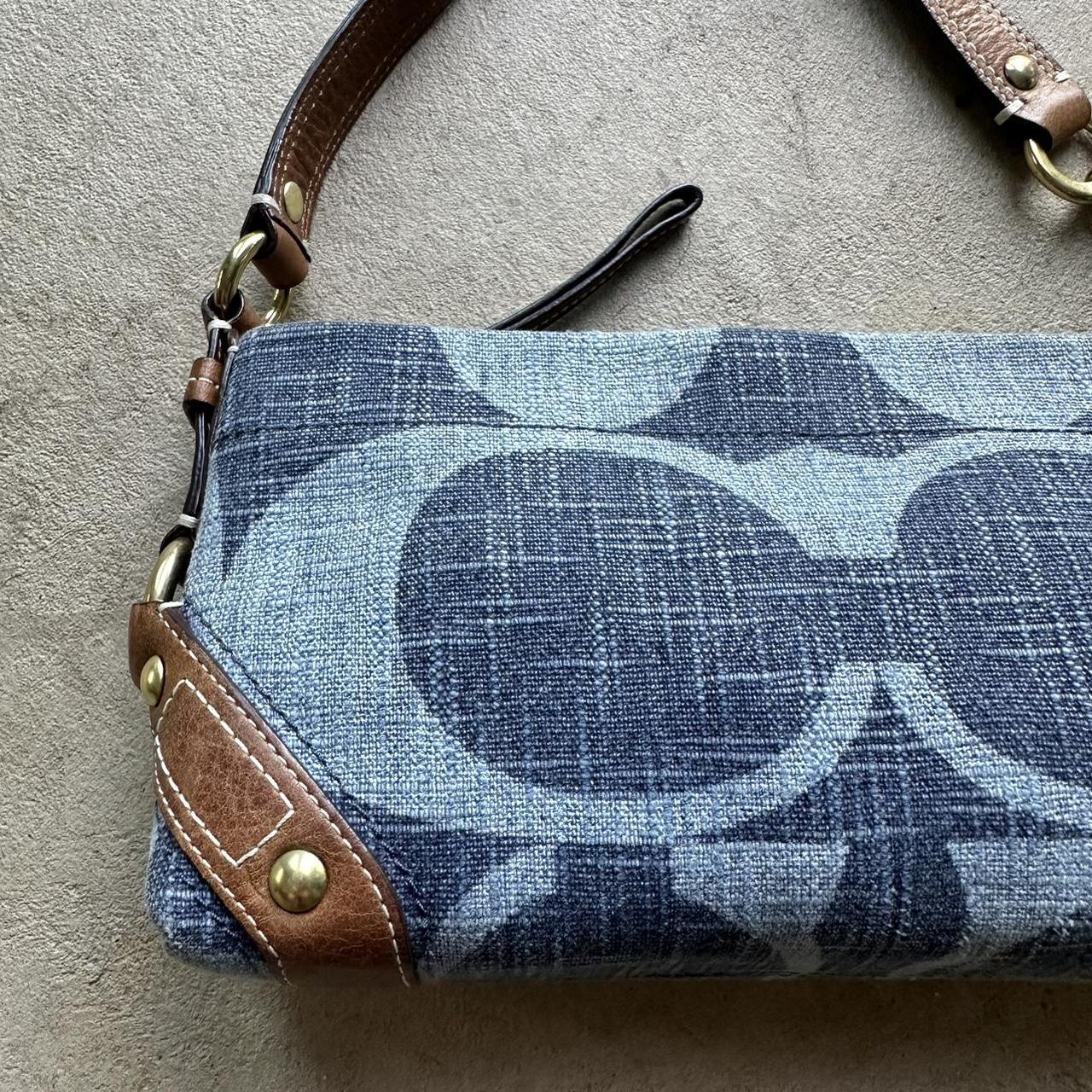 Vintage Y2K Coach Denim Shoulder Bag