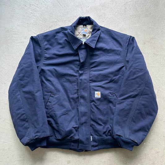 Vintage Carhartt FR Navy Santa Fe Jacket - L