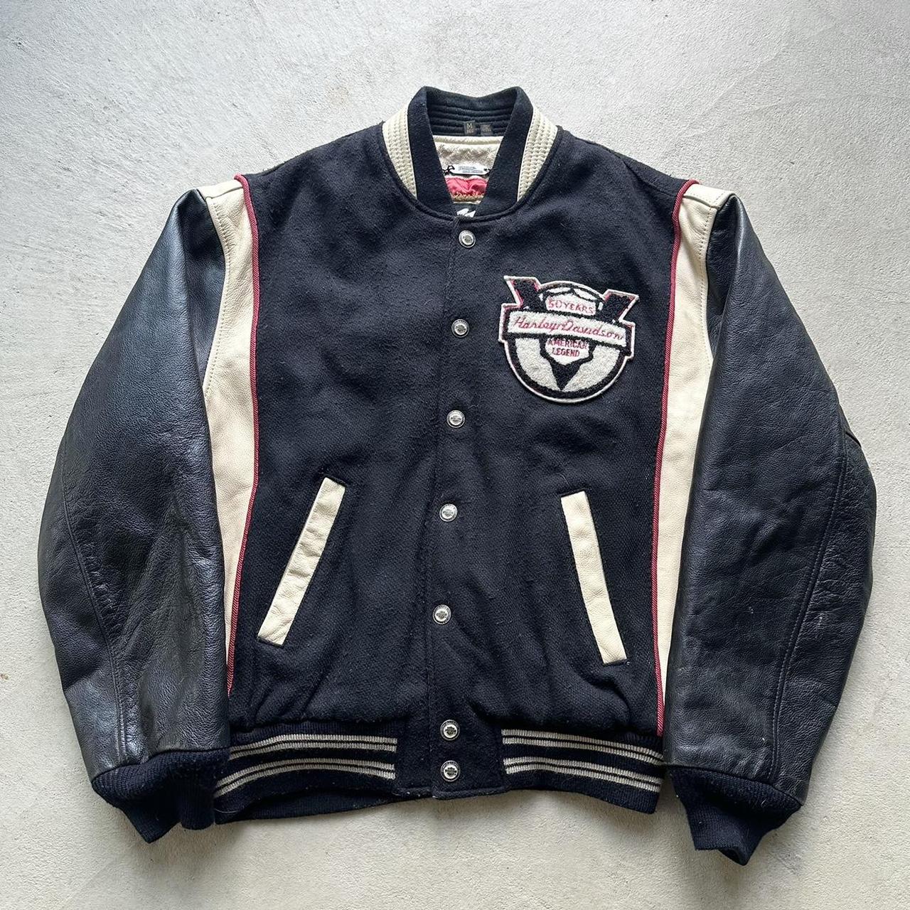 Vintage Harley Davidson Bomber Jacket - M