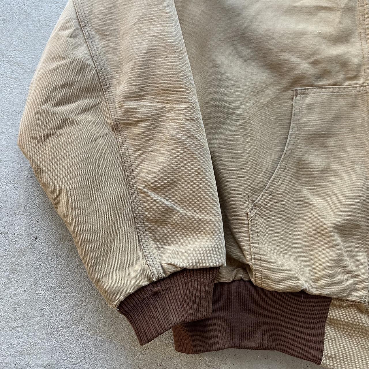 Vintage Carhartt Faded Tan Hooded Jacket -XL