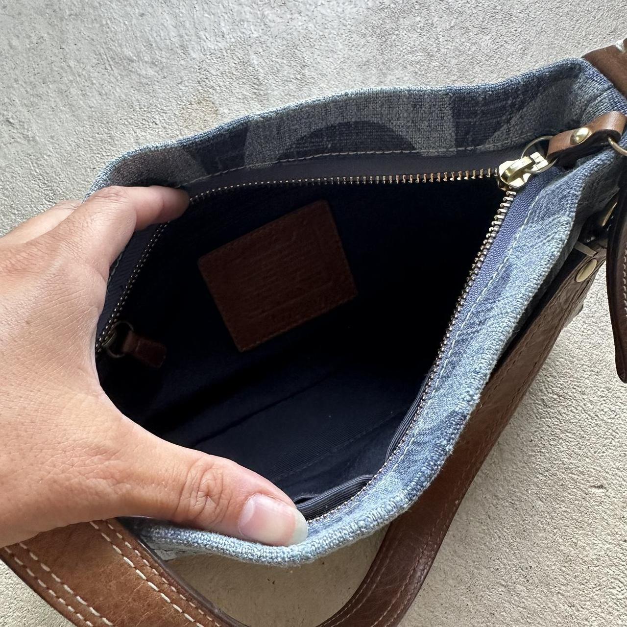 Vintage Y2K Coach Denim Shoulder Bag