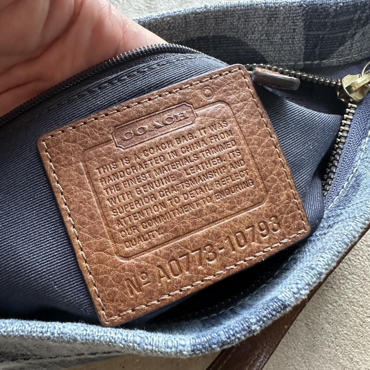 Vintage Y2K Coach Denim Shoulder Bag