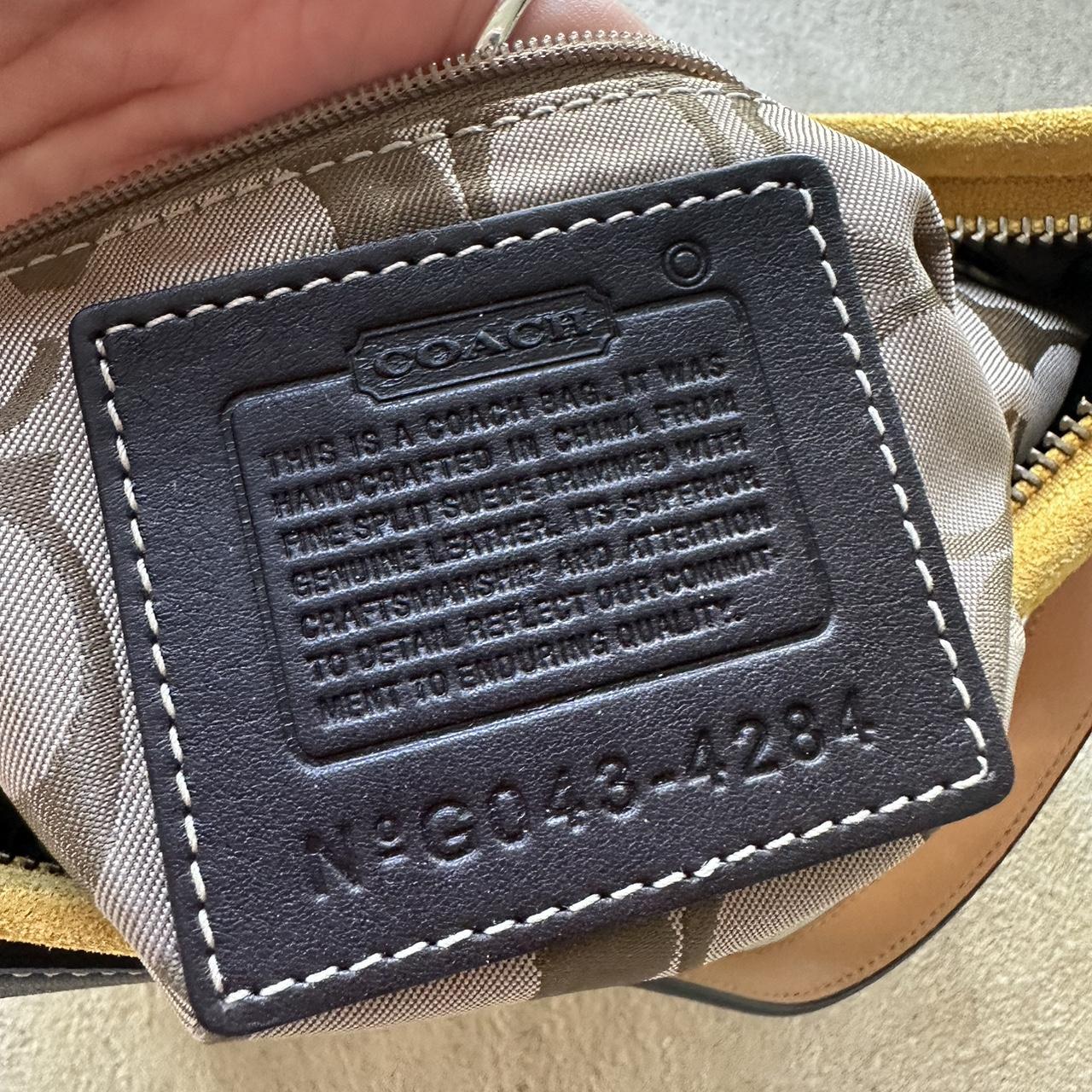 Vintage Y2K Coach Yellow Suede Mini Handbag