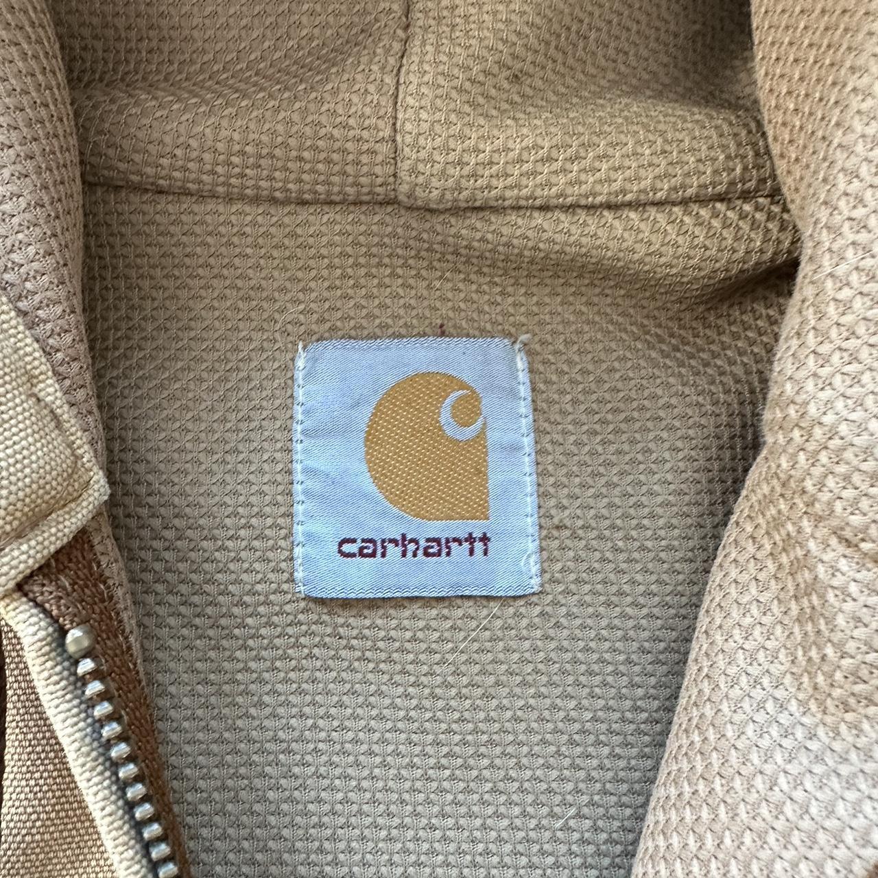 Vintage Carhartt Faded Tan Hooded Jacket -XL