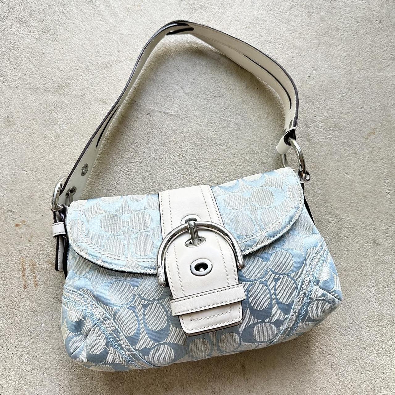 Vintage Y2K Coach Baby Blue Mini Soho Shoulder Bag