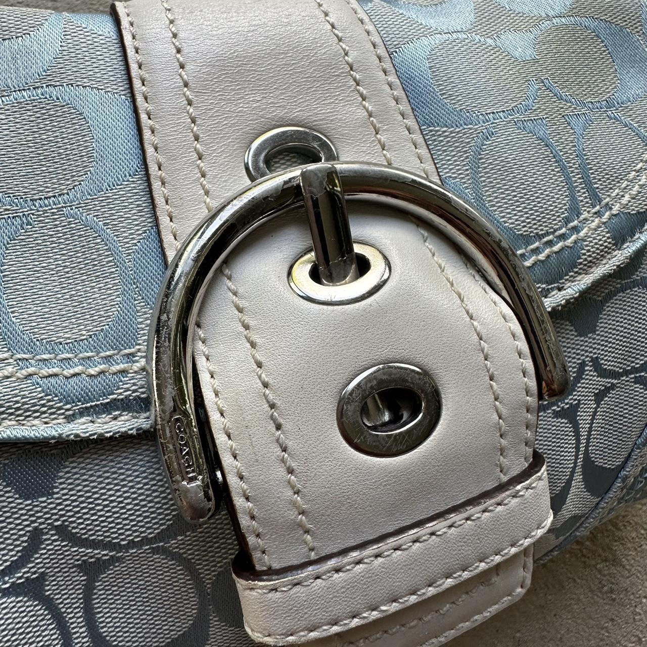 Vintage Y2K Coach Baby Blue Mini Soho Shoulder Bag