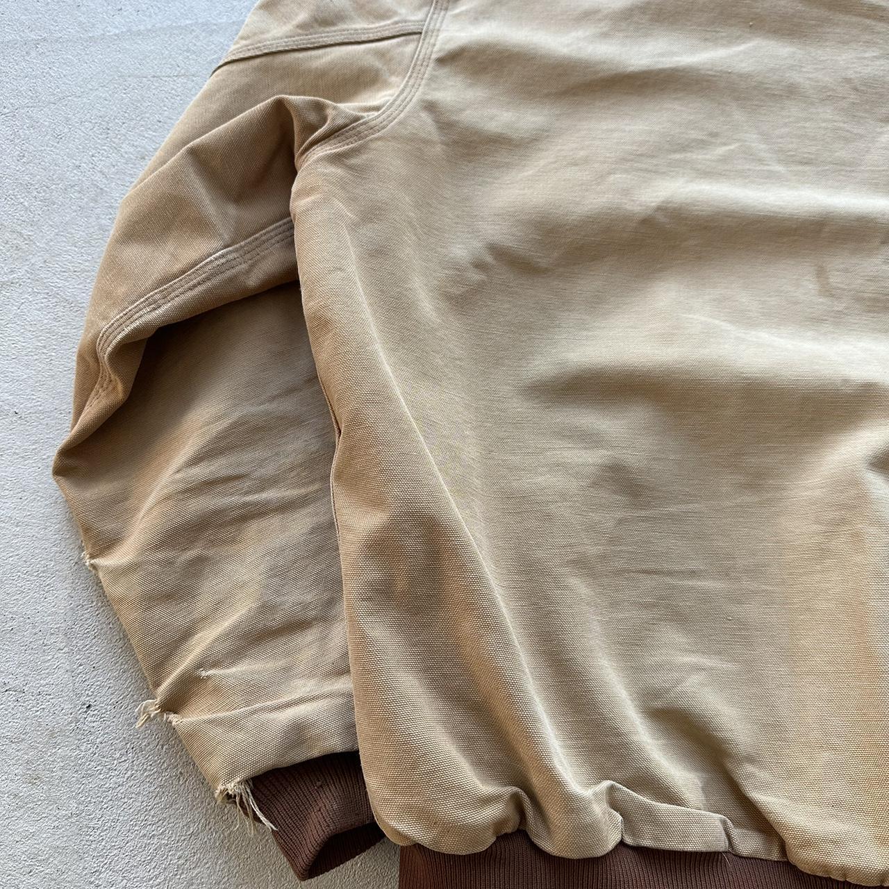 Vintage Carhartt Faded Tan Hooded Jacket -XL