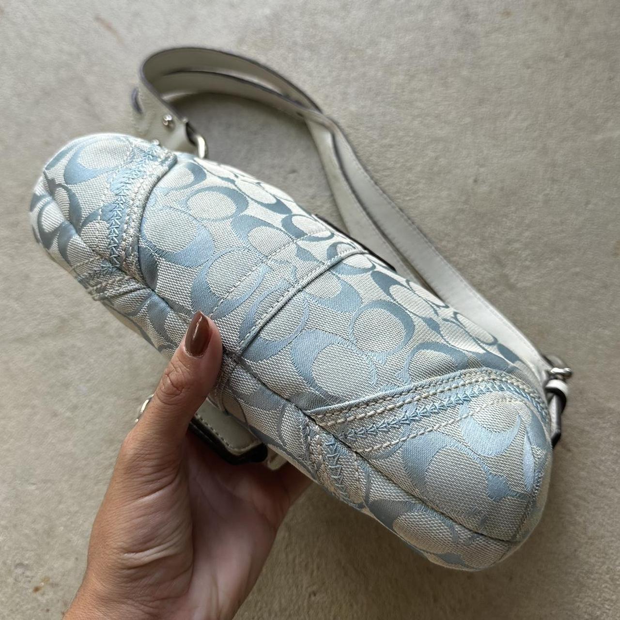 Vintage Y2K Coach Baby Blue Mini Soho Shoulder Bag