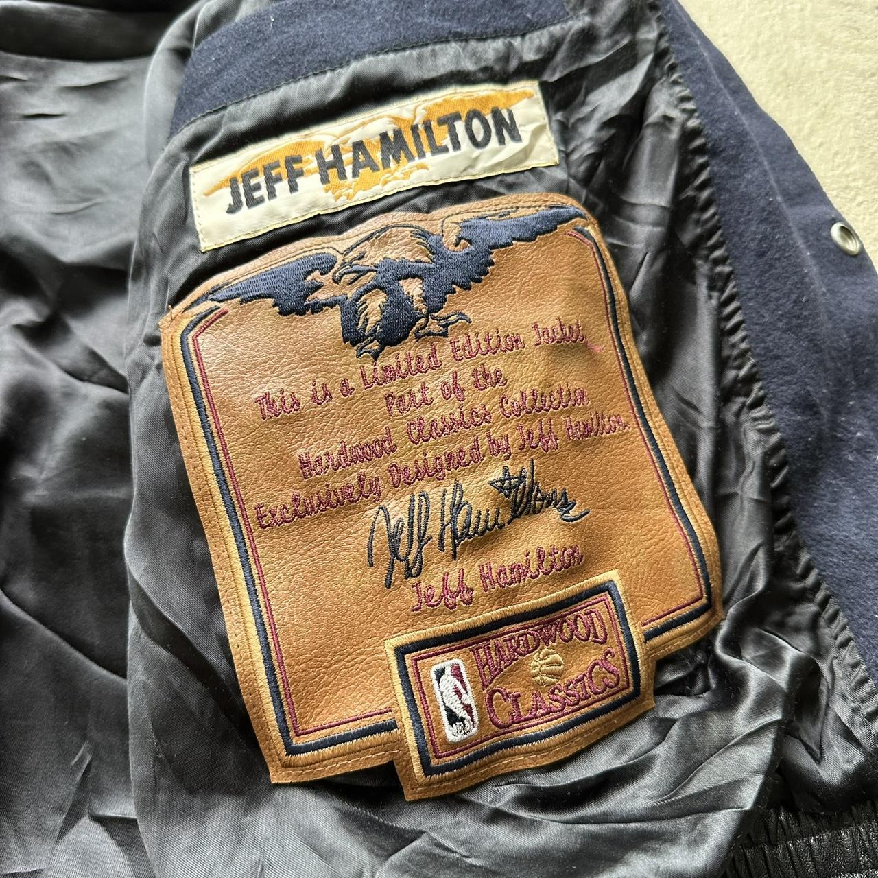 Rare Vintage 90s Jeff Hamilton NBA Classic All Patch Rare Retro Jacket - XXL