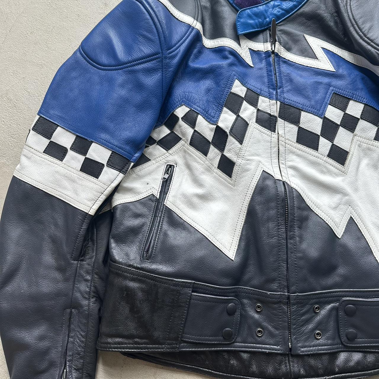 Vintage Teknic Leather Motorcycle Jacket