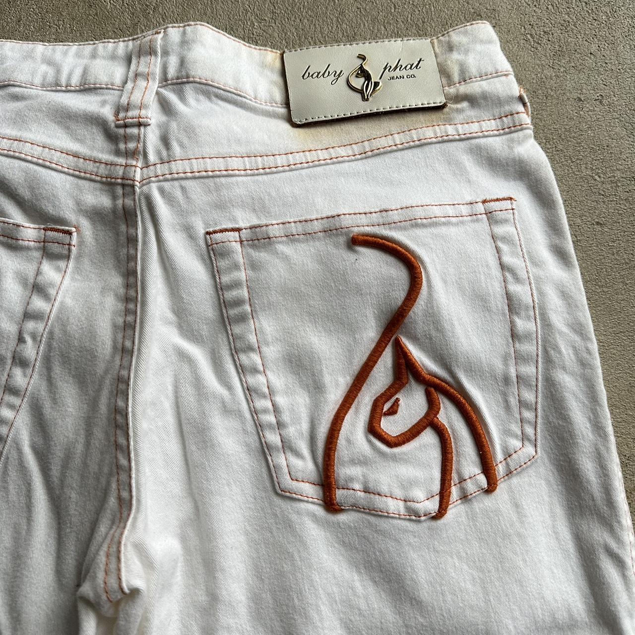 Vintage Y2K Baby Phat White Denim Shorts