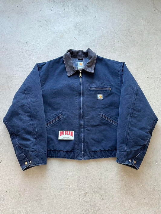 Vintage Carhartt Navy Detroit Jacket - XL-XXL
